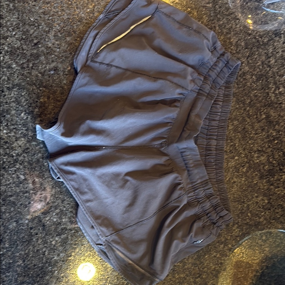 Lululemon Athletica Gray Athletic Shorts with Elastic Waistband